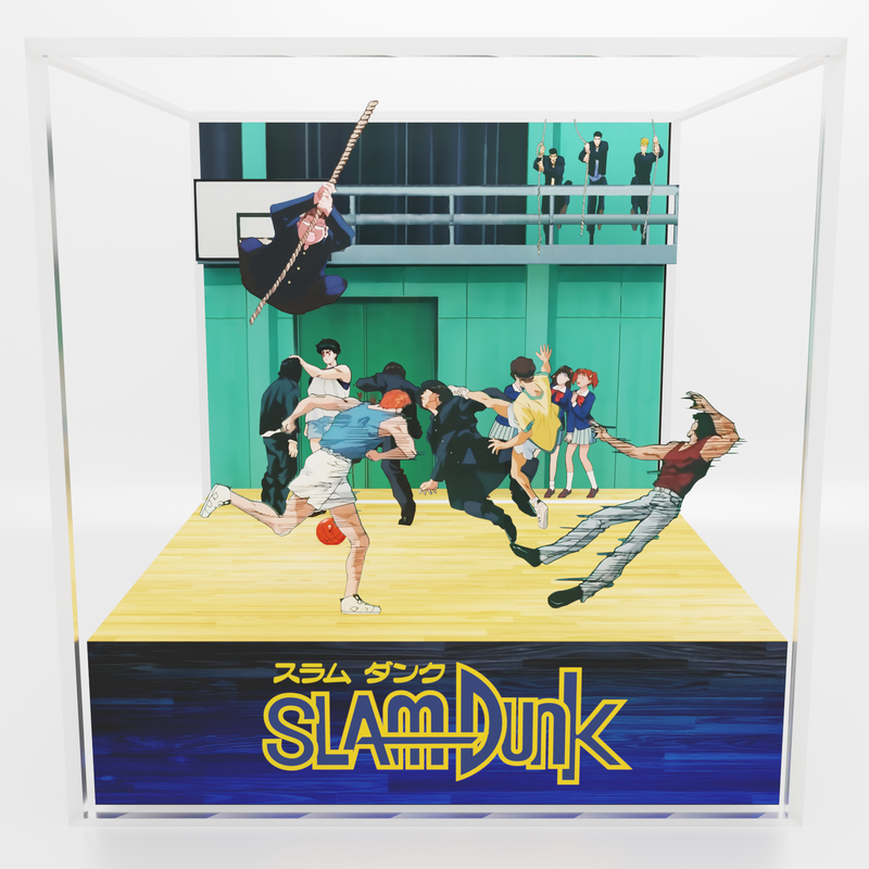 Cubo/Diorama - Slam Dunk - Pelea en el gimnasio