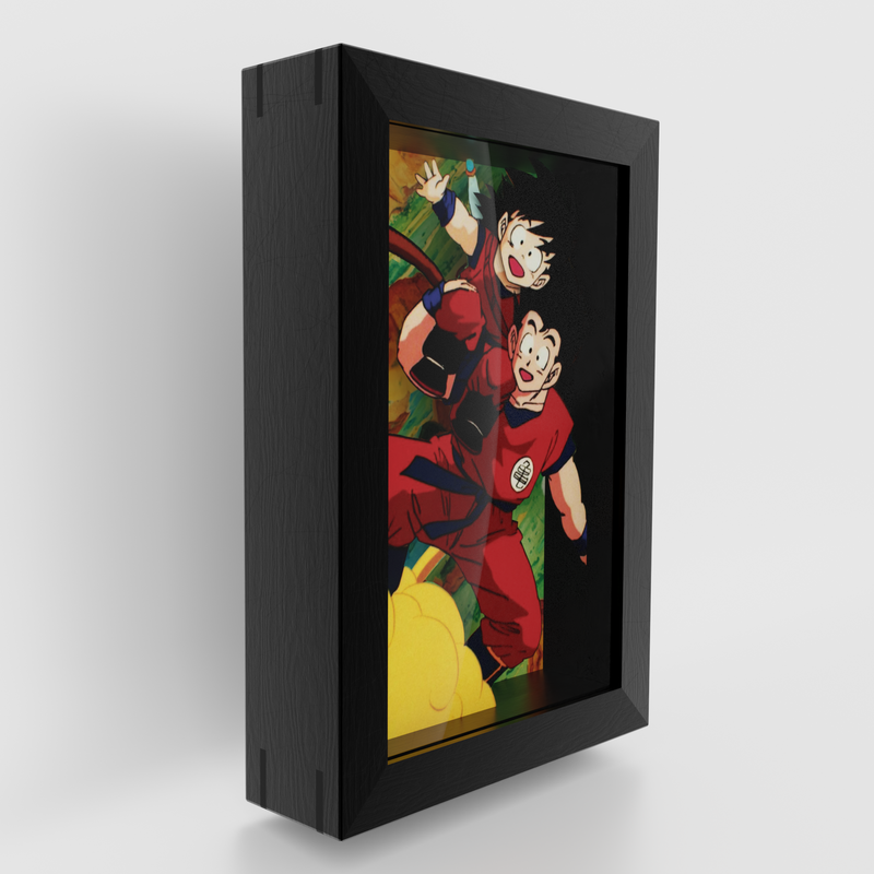 Dragon Ball - Goku y Gohan en la Nube Voladora