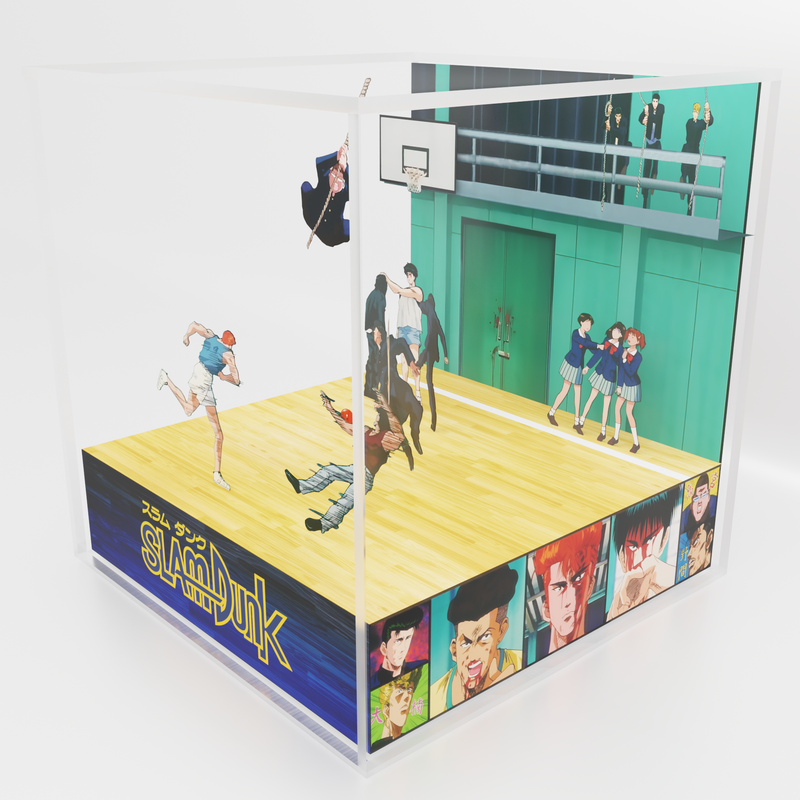 Cubo/Diorama - Slam Dunk - Pelea en el gimnasio