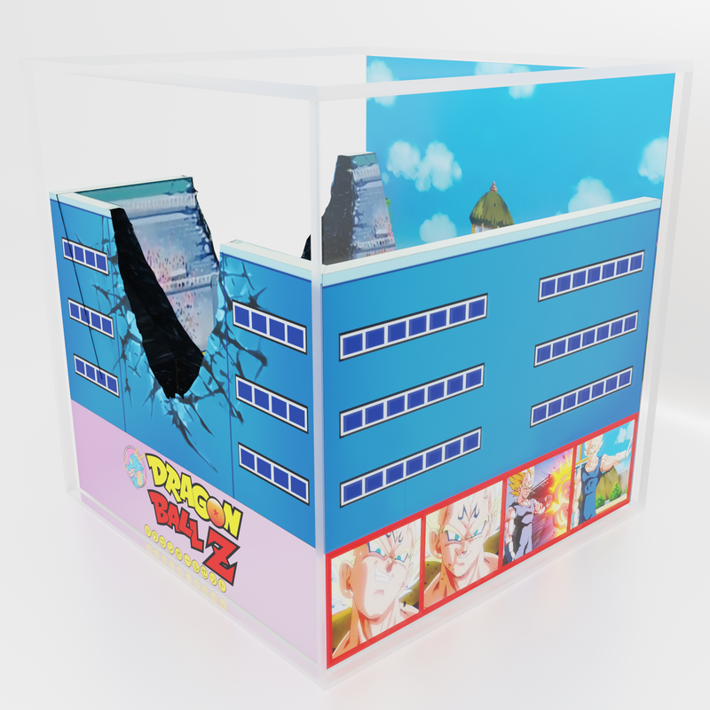 Cubo/Diorama - Dragonball - La Frustración de Vegeta
