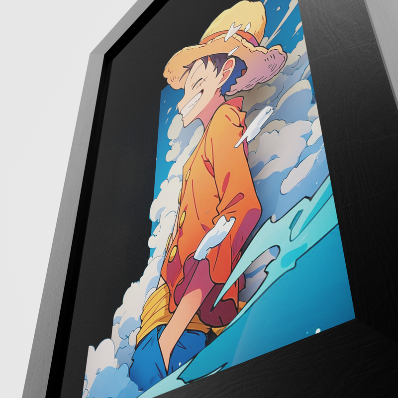 Luffy entre las Nubes – Cuadro 3D One Piece
