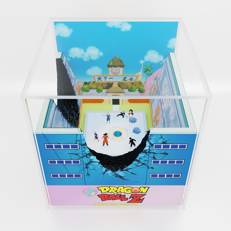 Cubo/Diorama - Dragonball - La Frustración de Vegeta