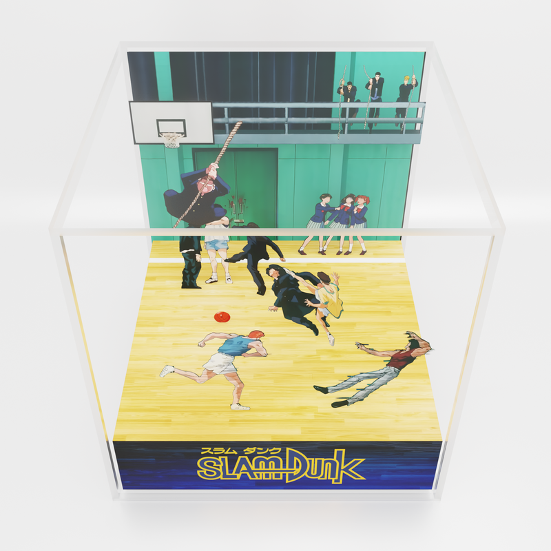 Cubo/Diorama - Slam Dunk - Pelea en el gimnasio