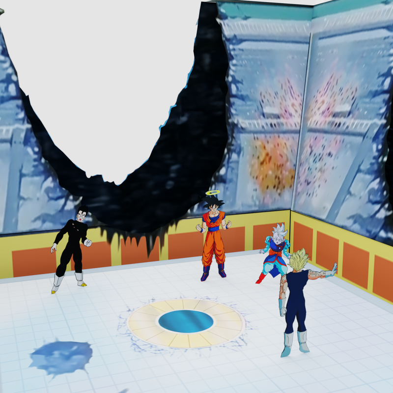 Cubo/Diorama - Dragonball - La Frustración de Vegeta