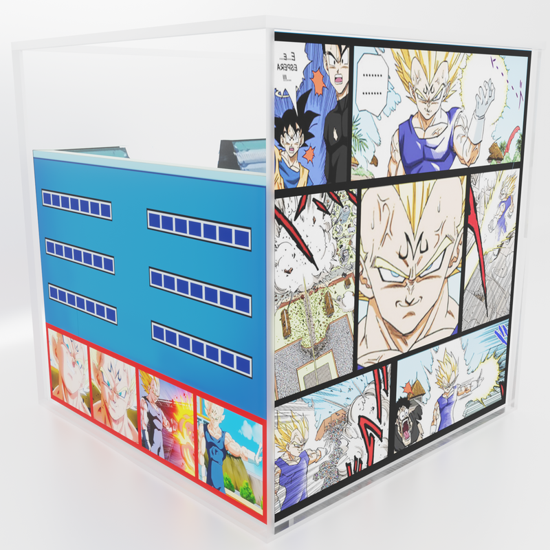 Cubo/Diorama - Dragonball - La Frustración de Vegeta