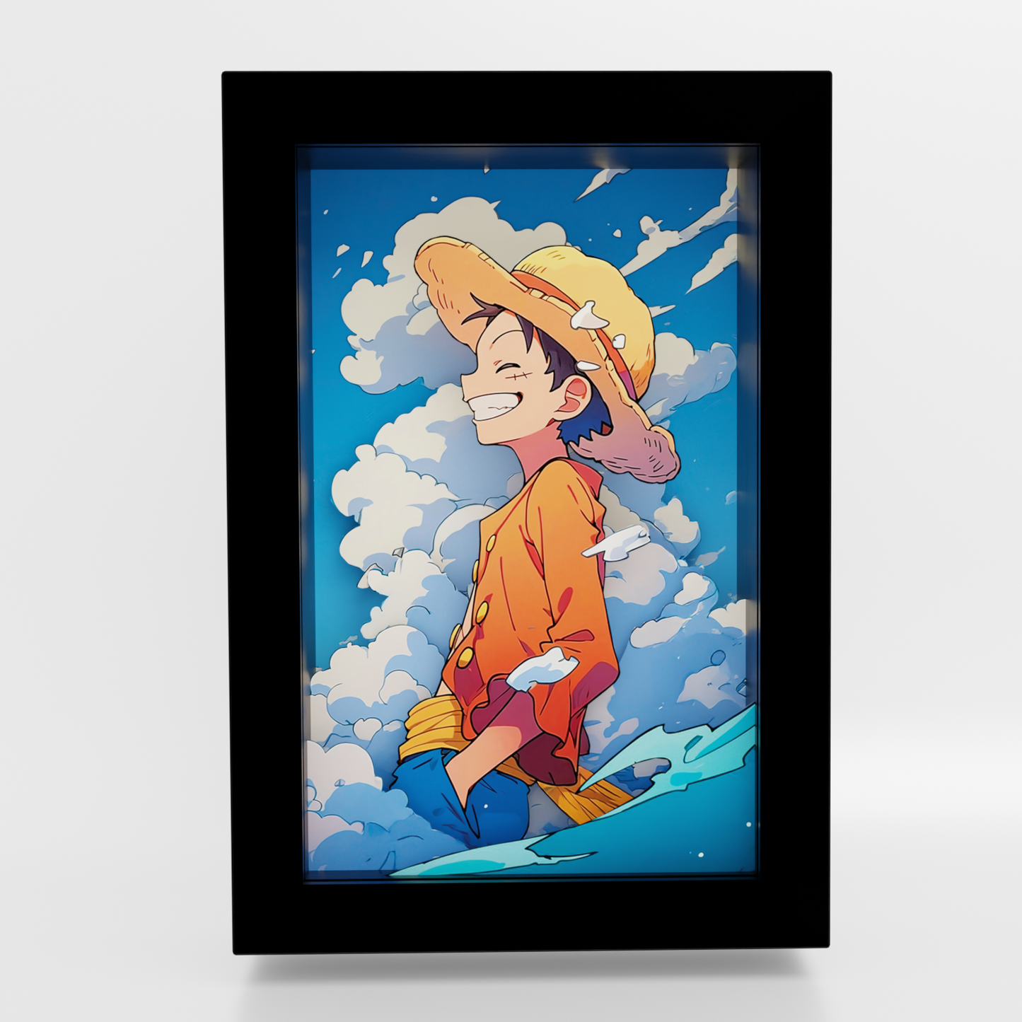 Luffy entre las Nubes – Cuadro 3D One Piece