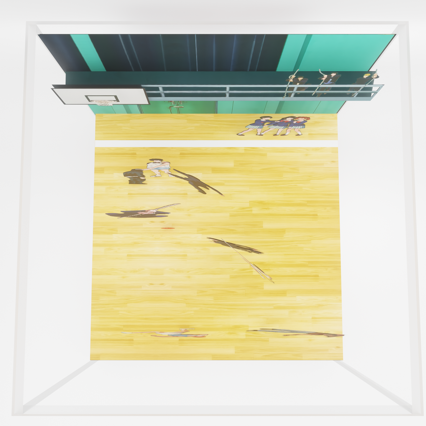 Cubo/Diorama - Slam Dunk - Pelea en el gimnasio