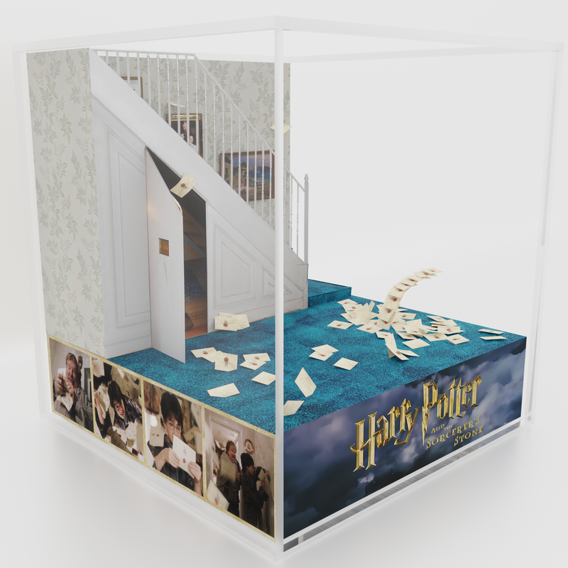 Cubo/Diorama - Harry Potter - La Alacena bajo las escaleras