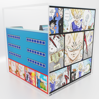 Cubo/Diorama - Dragonball - La Frustración de Vegeta