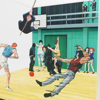 Cubo/Diorama - Slam Dunk - Pelea en el gimnasio